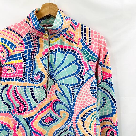 Lilly Pulitzer colorful half zip pullover - Picture 1 of 6